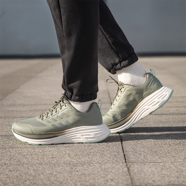 [ActiveFloat] Men's Comfortable Lightweight Running Shoes - GREYISH GREEN - 7